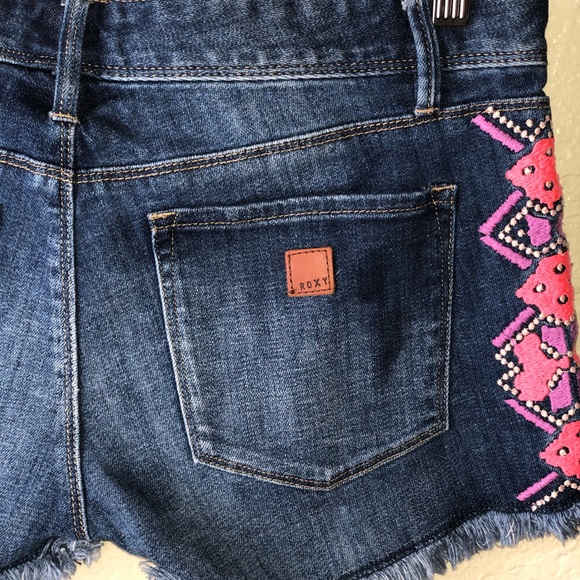 Roxy Embroidered Festival Tribal Roxy Shor… - Picture 4 of 8